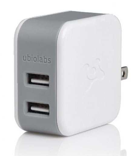 Ubio Labs 2 Port 2.4A /4.8A (24W) Fast Charge USB Wall Adapter