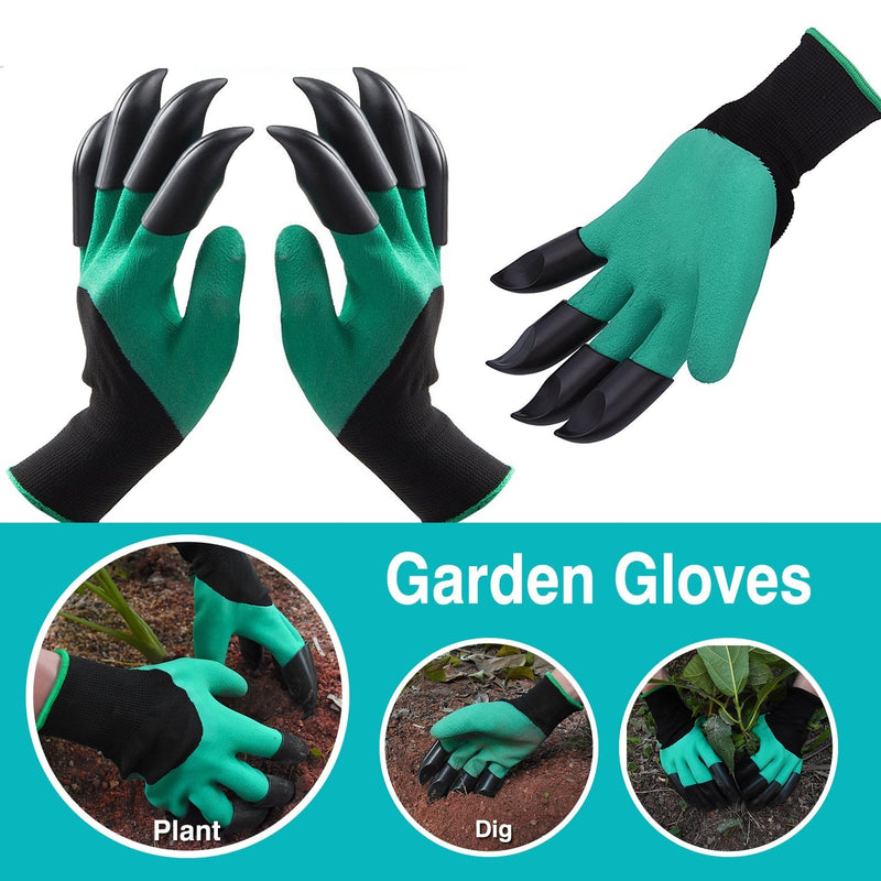 Websun Garden Genie Waterproof Gloves with Claws for Gardening