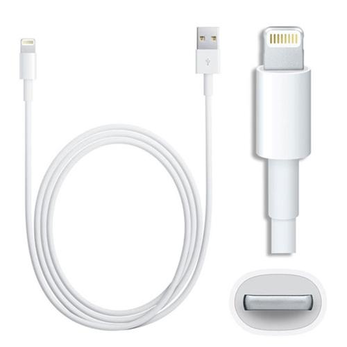 8 Pin to USB Charge & Data Sync Cables (White)