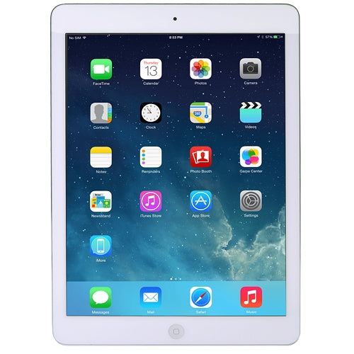 Apple iPad Air with Wi-Fi + Cellular 16GB - White & Silver - AT&T