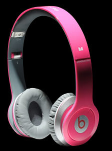 Beats by Dr. Dre Solo HD On-Ear Headphone in Pink/Gray