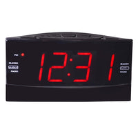Onn ONB14AV201 Digital AM/FM Alarm Clock Radio w/3.5mm Auxiliary Jack (Black)