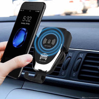 Automatic Clamping Wireless Fast Car Charger Mount Stand