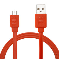 2 Pack: JBL Extra Durable 3ft 2 in 1 Sync & Charge Micro USB Data Cable in Orange