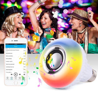 Wireless Bluetooth LED Speaker Bulb With Remote