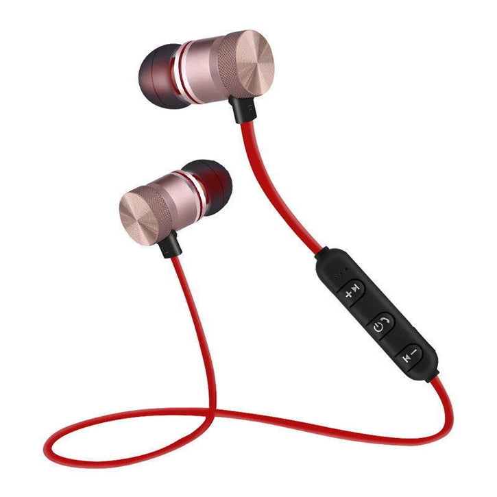 iTD Gear Wireless Stereo 4.1 Bluetooth Headphone with built-in Mic in Red