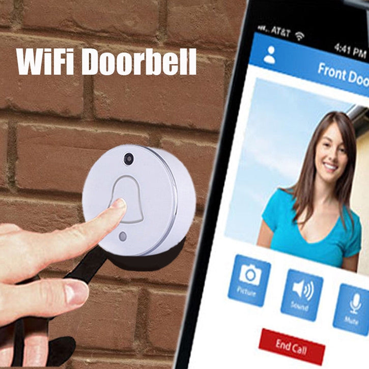 WiFi Wireless Digital Video Doorbell with Phone Intercom Alarm