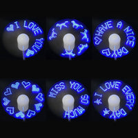 Cool Gooseneck USB Fan 8 Phrase LED Messaging Display