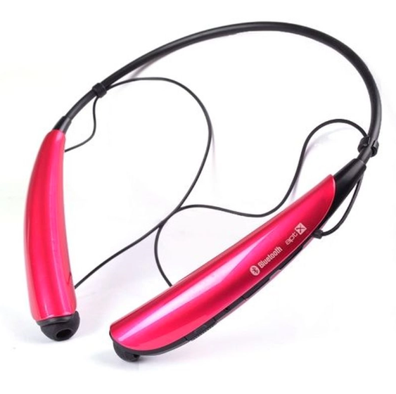 LG TonePRO Wireless Stereo Bluetooth Headset HBS-750 - Magnetic Earbuds in Pink