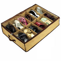 Shoe Organizer 12 Pairs Shoe Storage Holder For Under Bed or Closet
