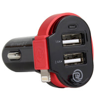 ChargeIt Dual USB 6 Amp Car Charger with MFI Cable