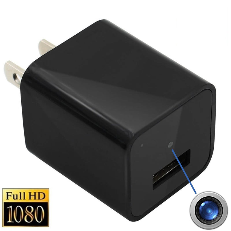 iTD Gear USB Wall Charger Spy Camera 8GB 1080P HD USB Adapter