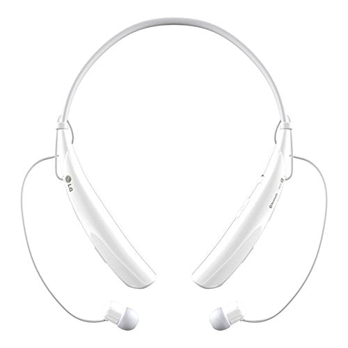 LG TonePRO Wireless Stereo Bluetooth Headset HBS-750 - Magnetic Earbuds in White